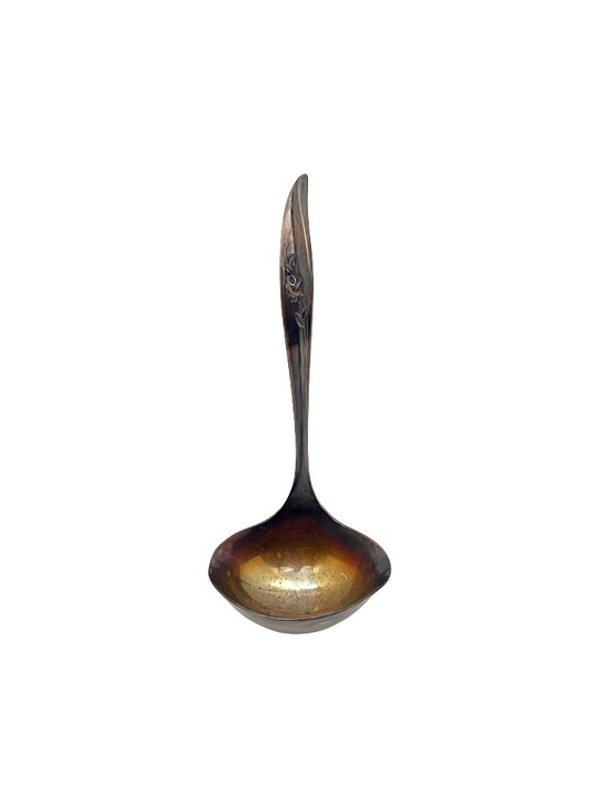 1847 Rogers Bros Other - 1847 Rogers Bros IS International Silver-Plated Floral Embossed Ladle Has Patina
